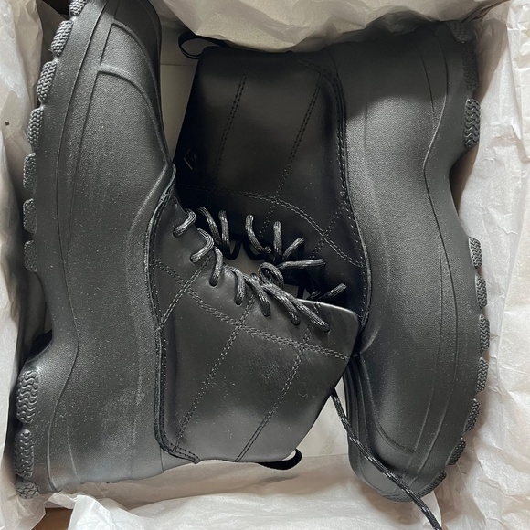 New Men’s Sperry Duck Float Black Boot Size 10.5 - Picture 3 of 4